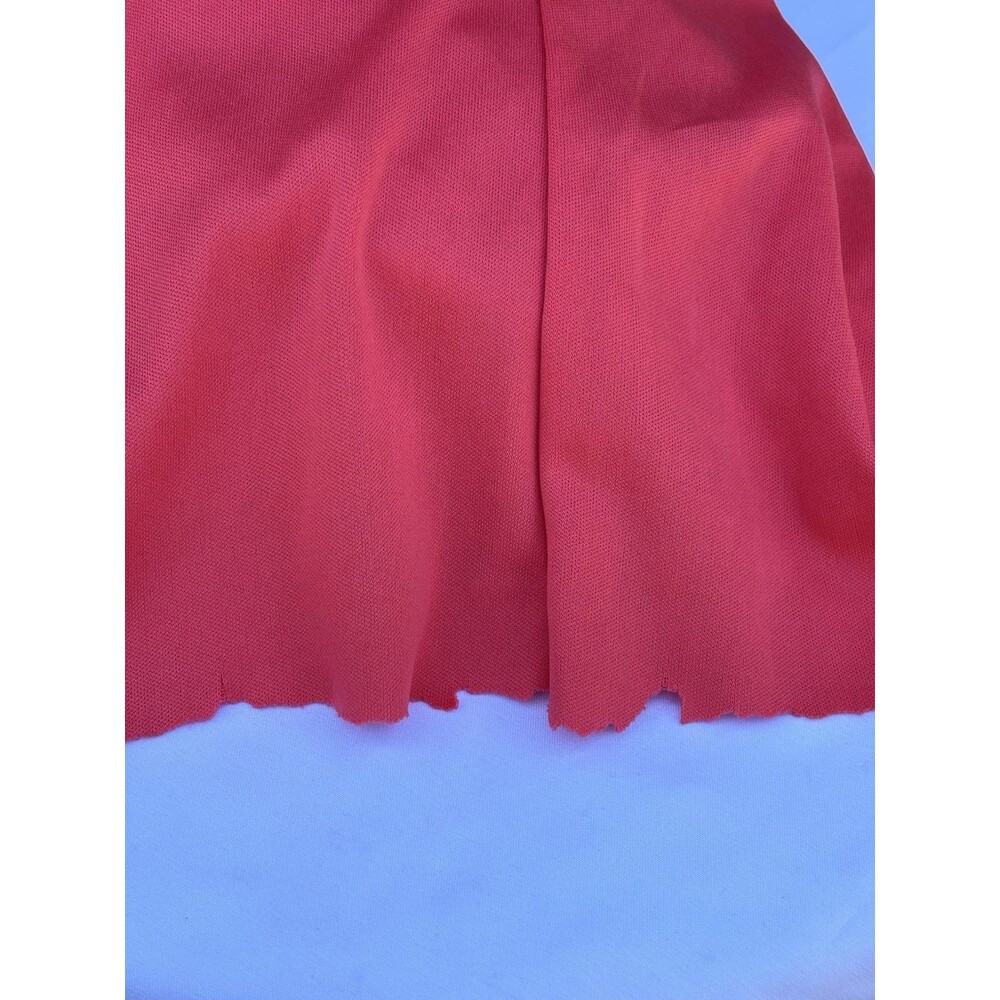 Rebellion Again Short Sleeve Peasant Red Top W/Blue Embroidered Flowers Women M - Picture 7 of 7